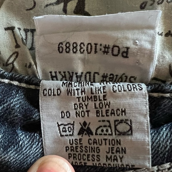 Tuff Don’t Fence Me In Western Medium Wash Low Rise Size 27/37 Cowgirl Denim - Picture 10 of 12